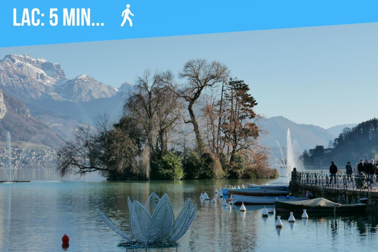 Le Carnot - Mycosyapart, Duplex Coeur De Ville Et Lac, Climatise Annecy Buitenkant foto
